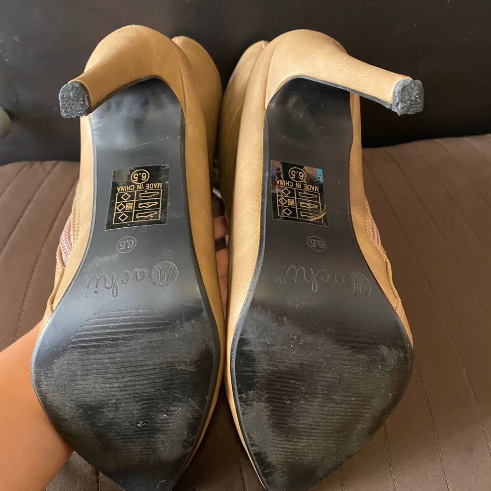 Beige booties - Picture 4 of 7